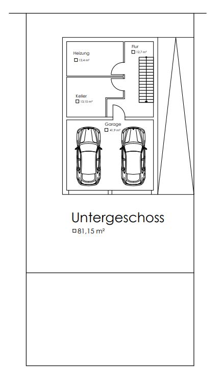 Bebauungsvorschlag Untergeschoss