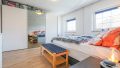 Schlafzimmer mit Zugang Badezimmer