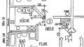 Bemaßter Wohnungsgrundriss
