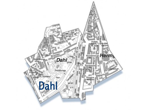 dahl mönchengladbach stadtteil karte Ortsteil Dahl Moenchengladbach