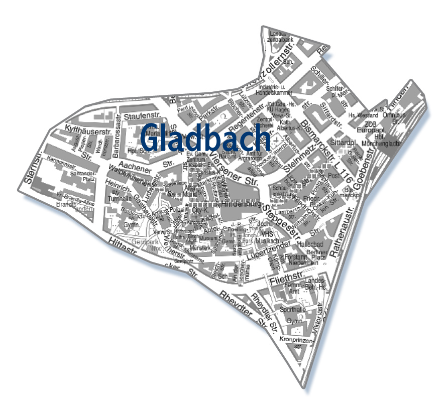 gladbach mönchengladbach stadtteil karte Immobilien Moenchengladbach Immobilienmakler