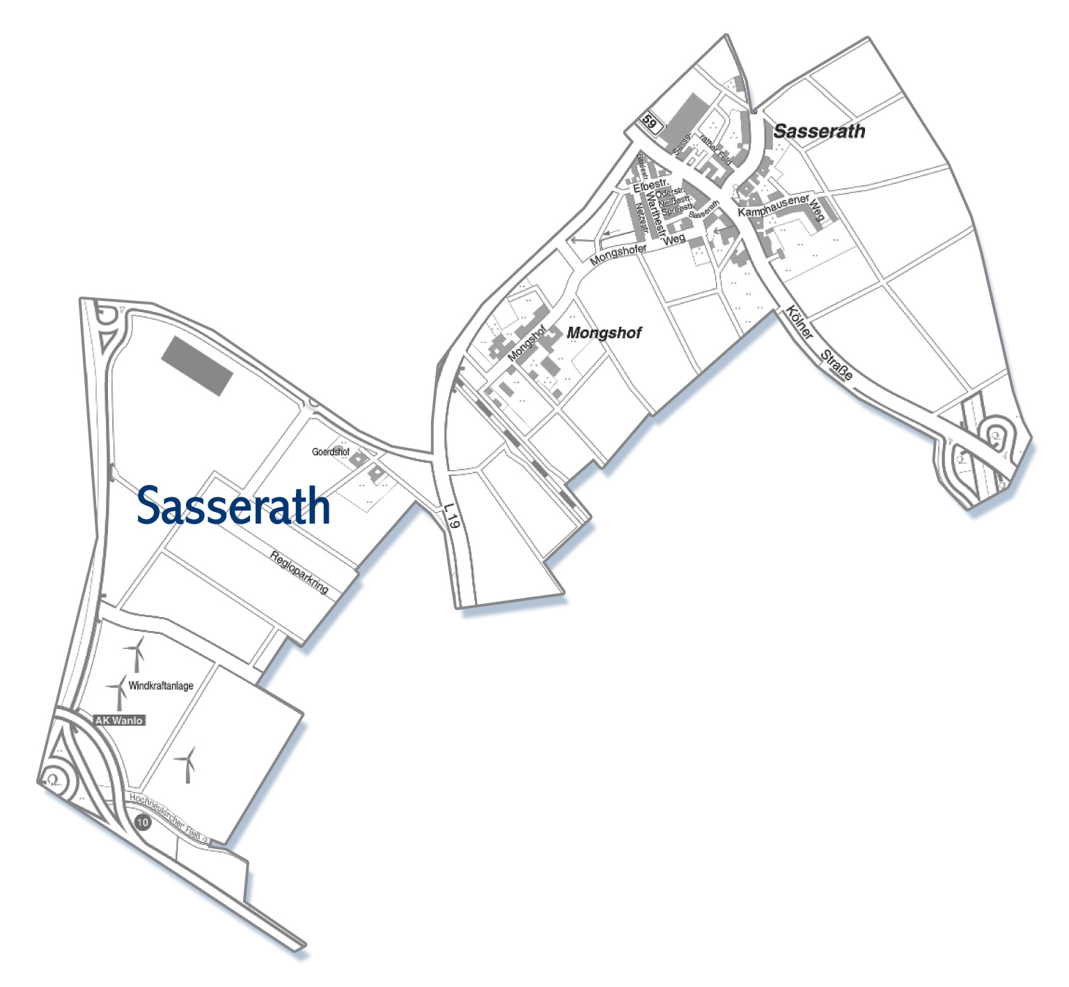 sasserath mönchengladbach stadtteil karte Karte Ortsteil Sasserath