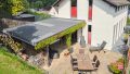 Blick vom Garten aufs Haus