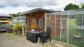Gartenhaus mit Voliere