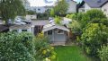 Blick vom Balkon in den Garten