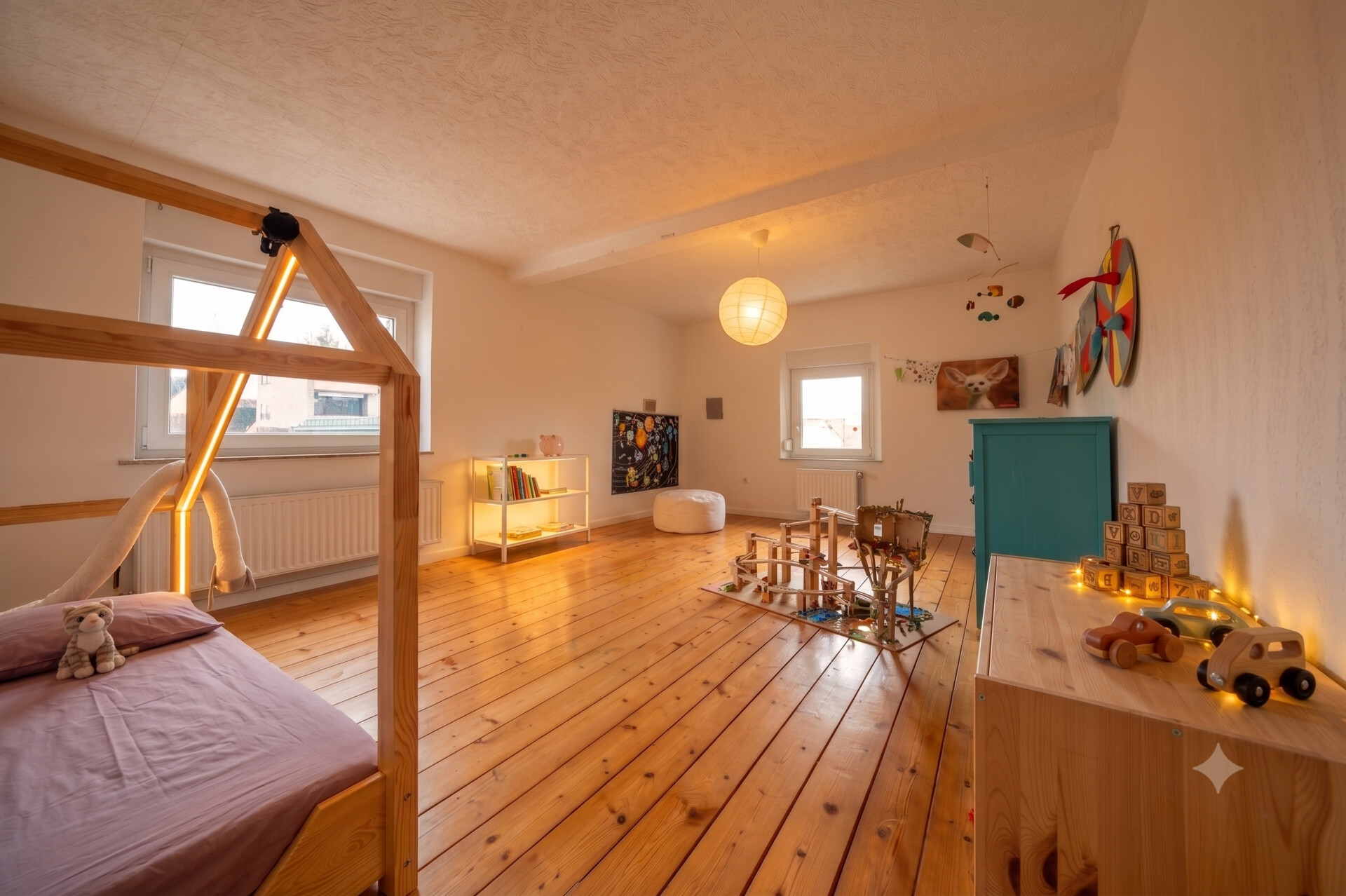 Kinderzimmer Vorderhaus KI generiert