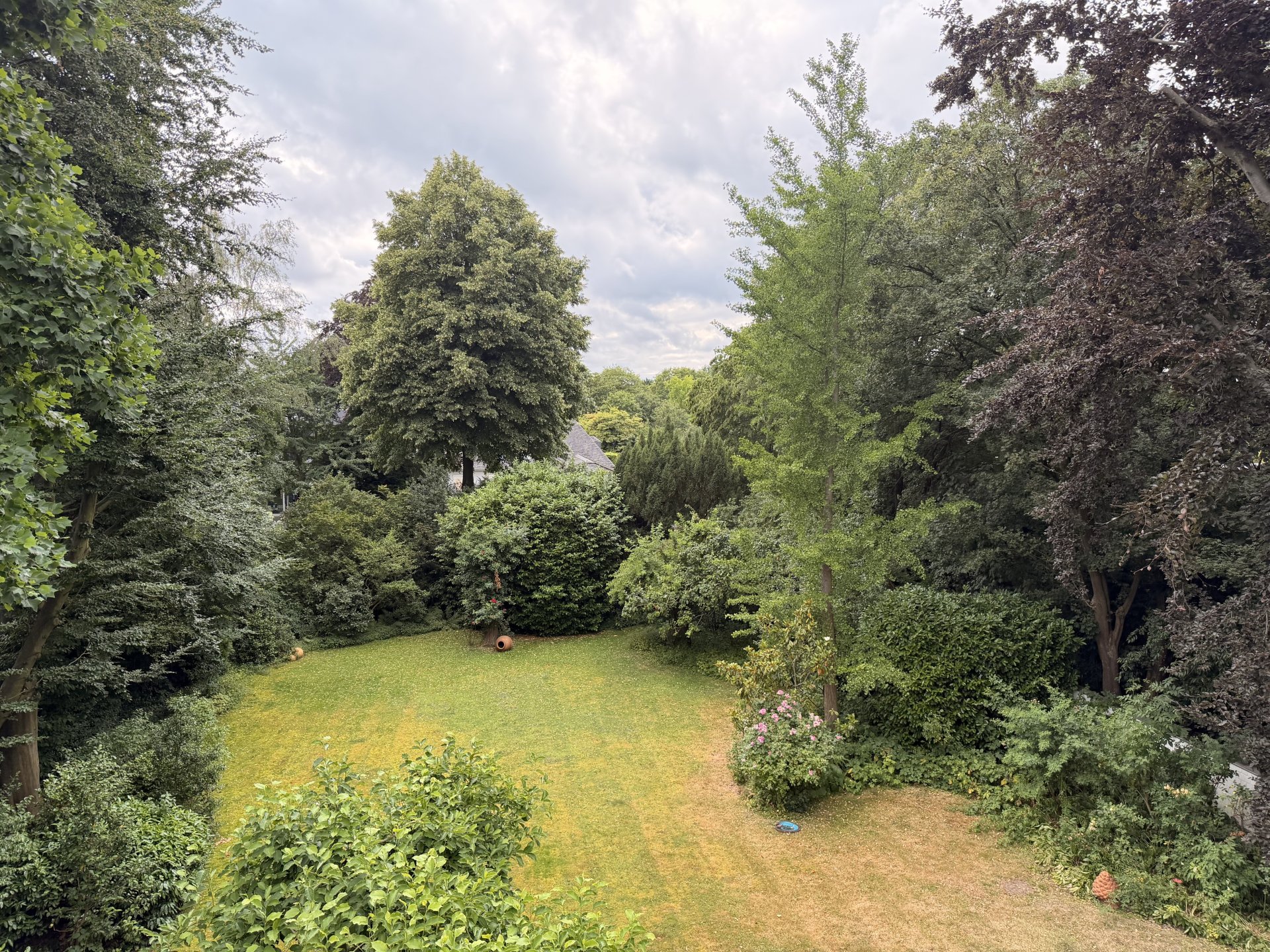 Blick in den parkähnlichen Garten