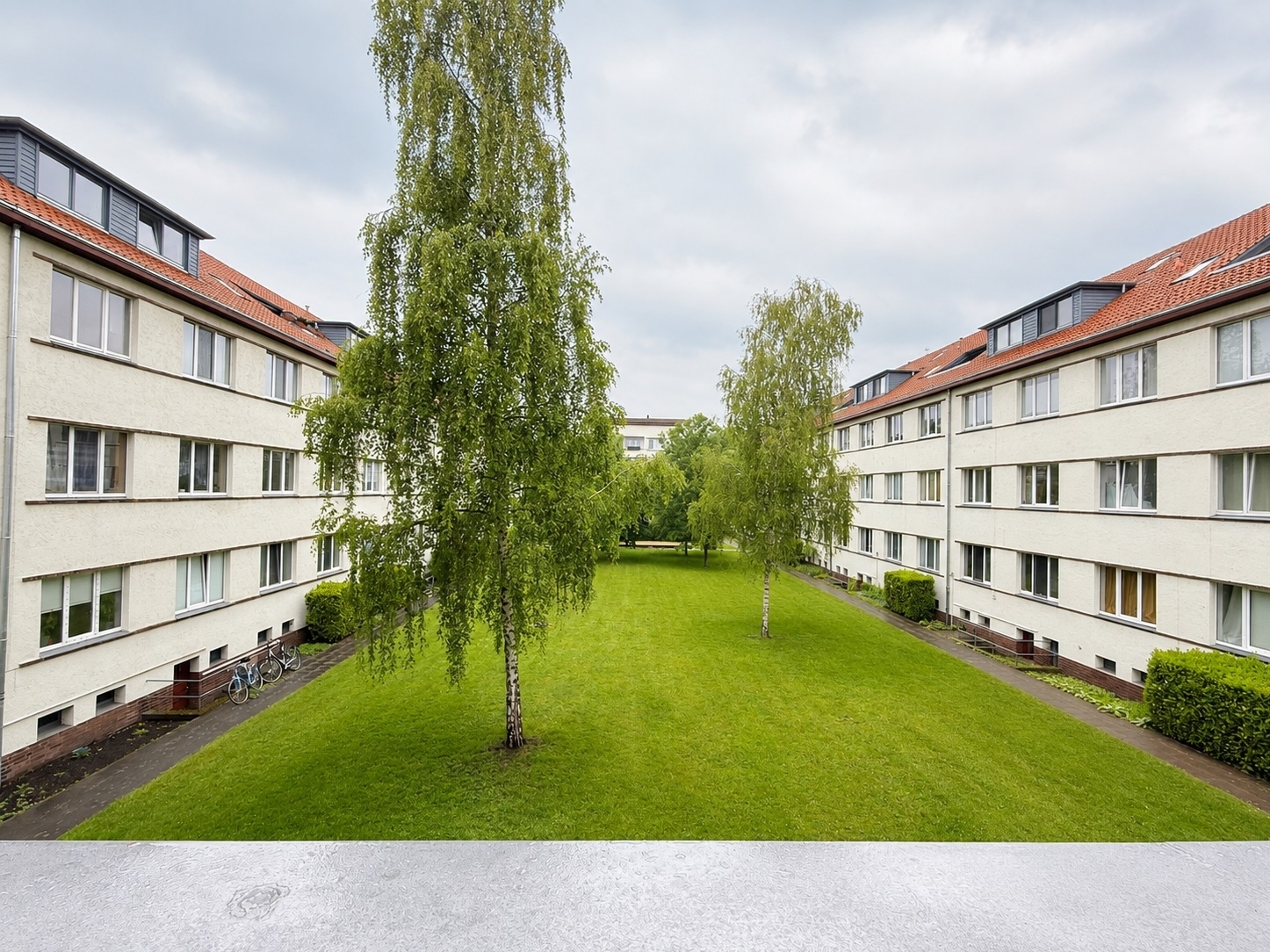 Blick vom Balkon