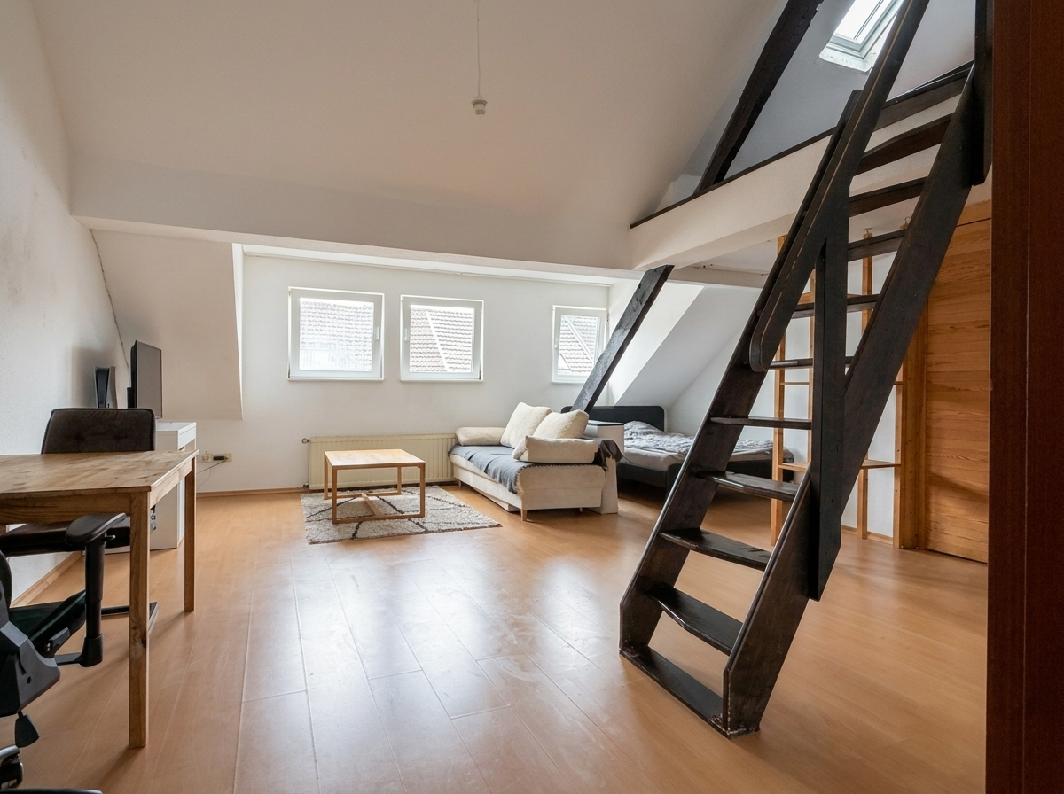 Wohn- Schlafzimmer
