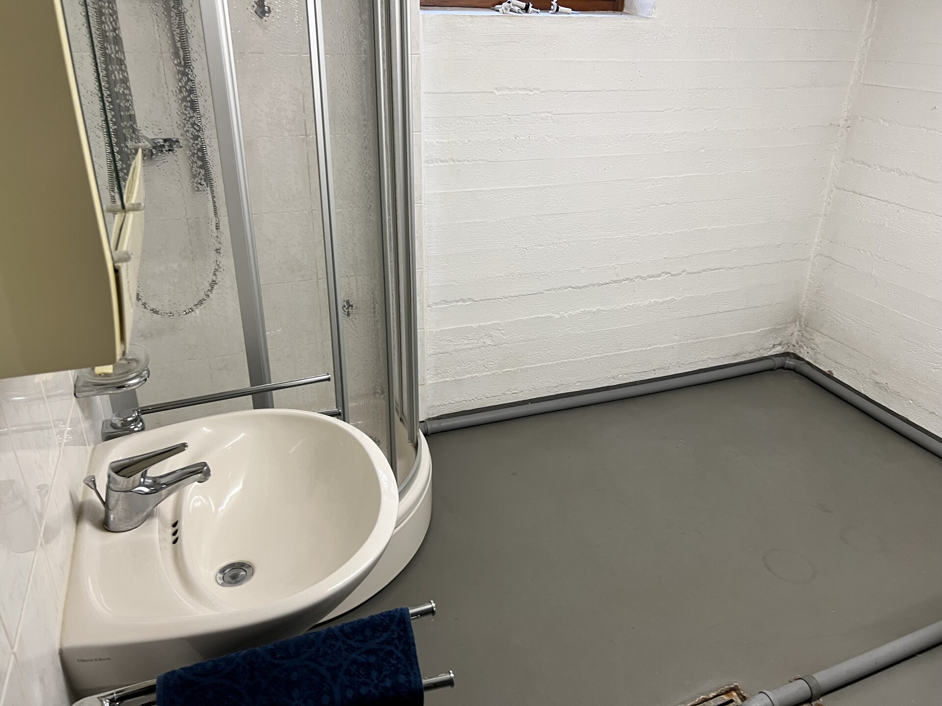 Hauswirtschaftsraum mit Dusche