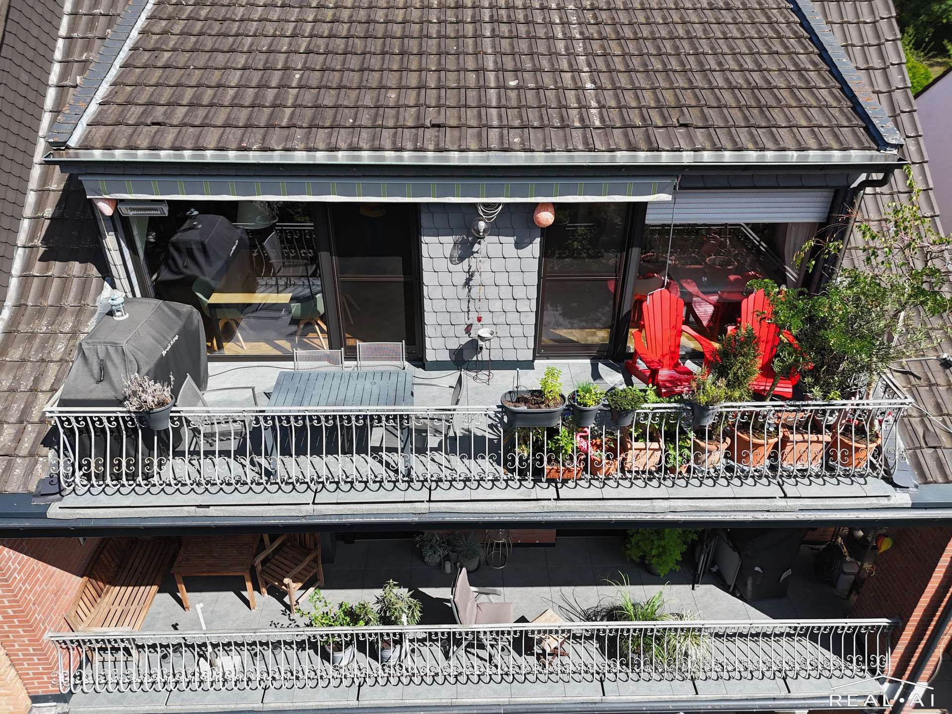 Blick auf die Terrasse