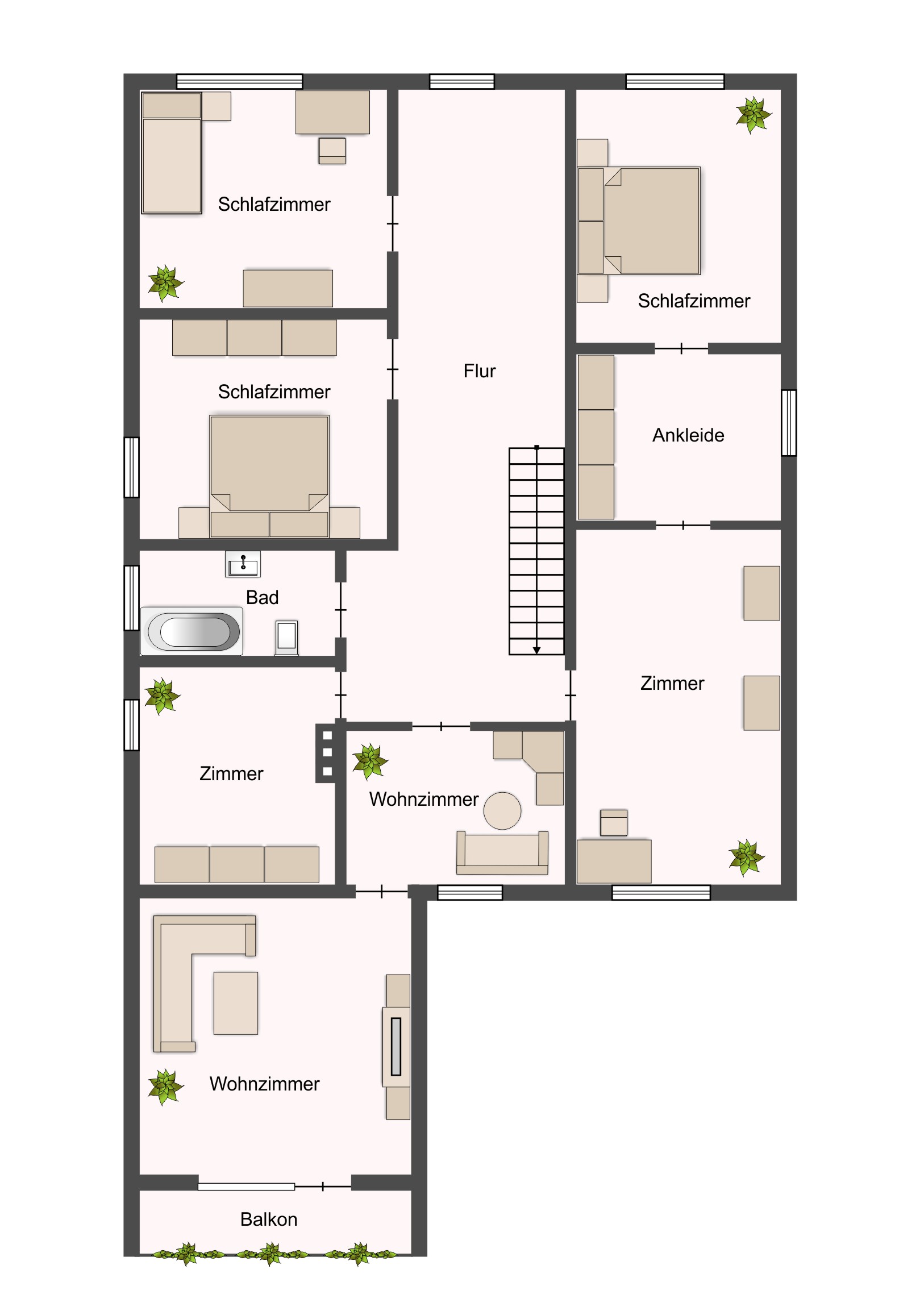 Grundriss Obergeschoss