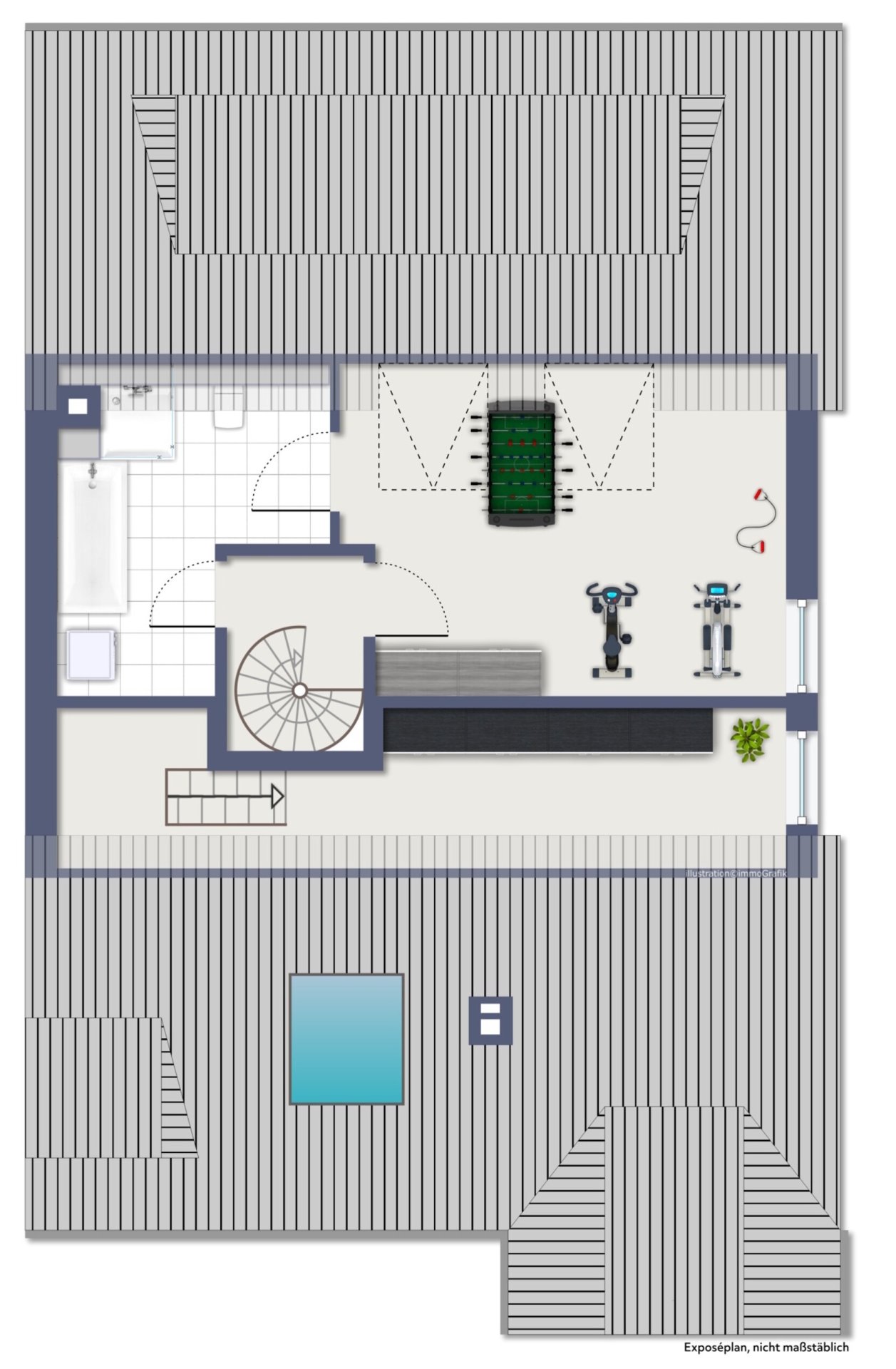 Grundriss Spitzboden