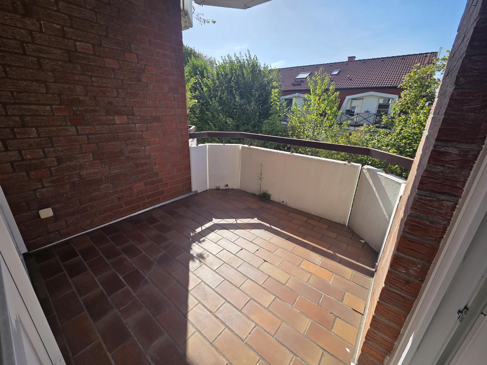 ...auf den Balkon