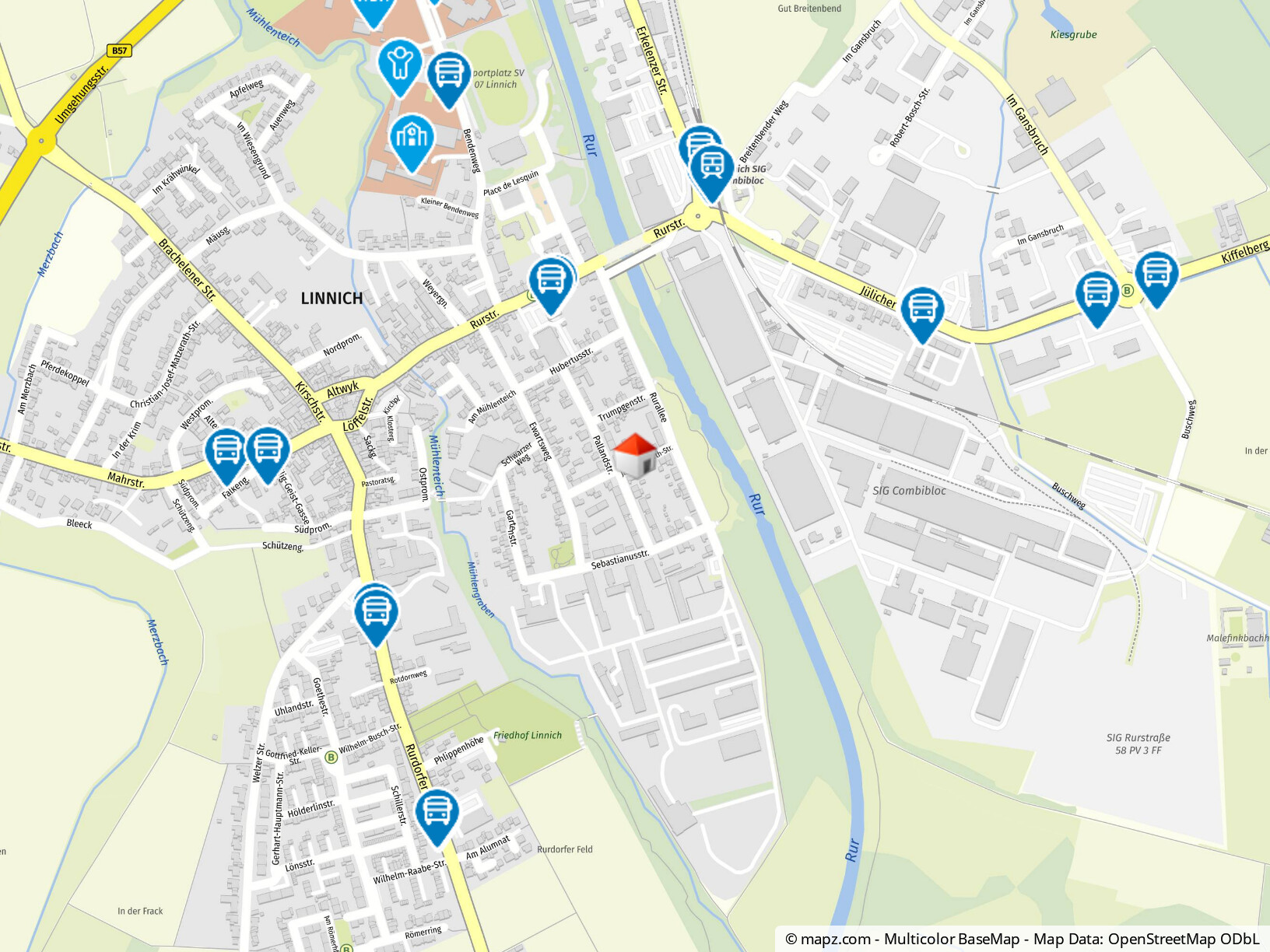Geolyzer Kartenausschnitt